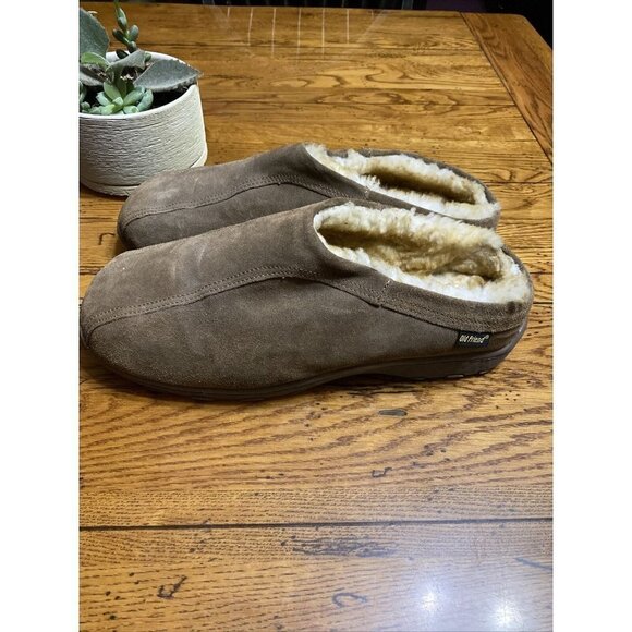 OLD friend mens suede sheep fur lining size 15 - Picture 1 of 8